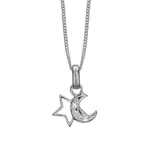 Image of Star & Moon 925 sterling sølv Christina sølv halskæder smykke fra Christina Collect